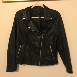 Black faux Leather Jacket